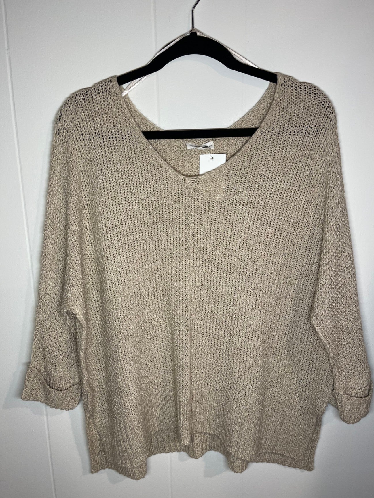 Ee:some Sweater S/M Beige Long Sleeve 