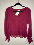 Nine West Long Sleeve Blouse M