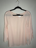 Zac & Rachel Long Sleeve Blouse S Pink